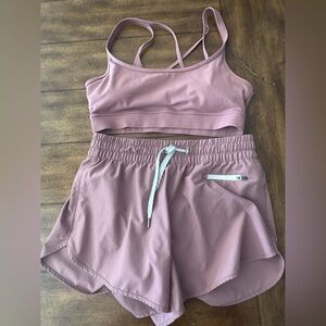 Vuori Shorts and Bra Set